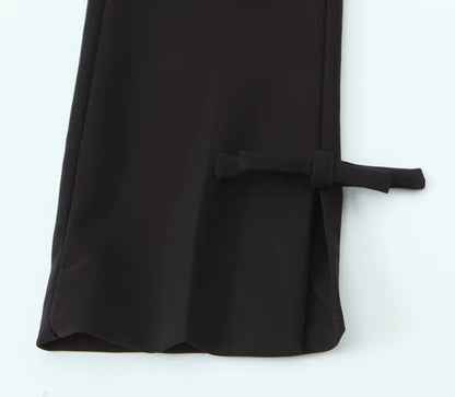 PANTALONI FIORE ELEGANTE
